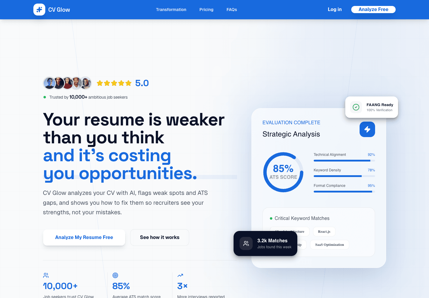 CV Glow AI — CV Glow AI