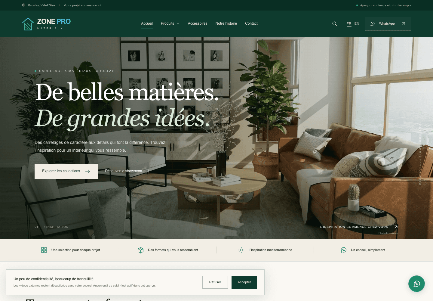 Zone Pro Matériaux — Zone Pro Matériaux